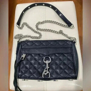 Rebecca Minkoff Mini M.A.C In Black Leather